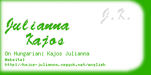 julianna kajos business card